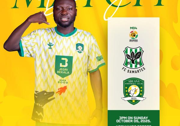 GPL Matchday 4 Preview: Samartex vs Aduana Stars at Nsenkyire Sports Arena