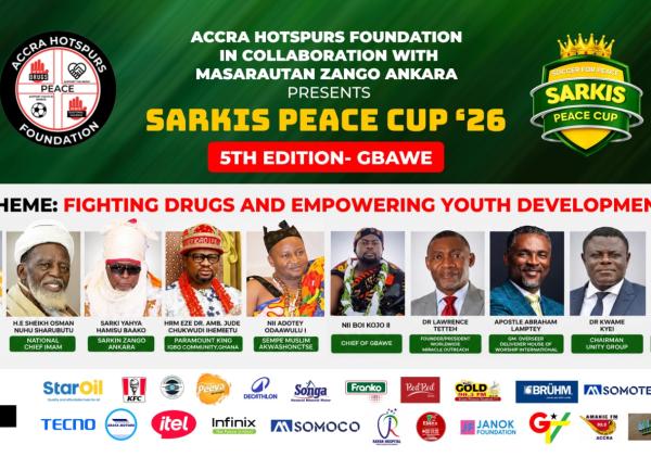 5th Edition of Sarkis Peace Cup Set to Kick Off in Gbawe-Mallam