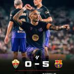 Barcelona run riot against Elche to launch La Liga title defence in style