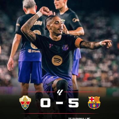 Barcelona run riot against Elche to launch La Liga title defence in style