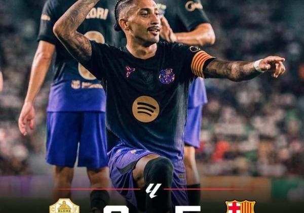 Barcelona run riot against Elche to launch La Liga title defence in style