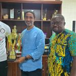 Accra Hotspurs Foundation CEO Pays Courtesy Call on Star Oil CEO After Sarkis Peace Cup