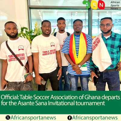 Ghana Table Soccer Team Departs for Zimbabwe to Compete in Asante Sana Invitational Tournament